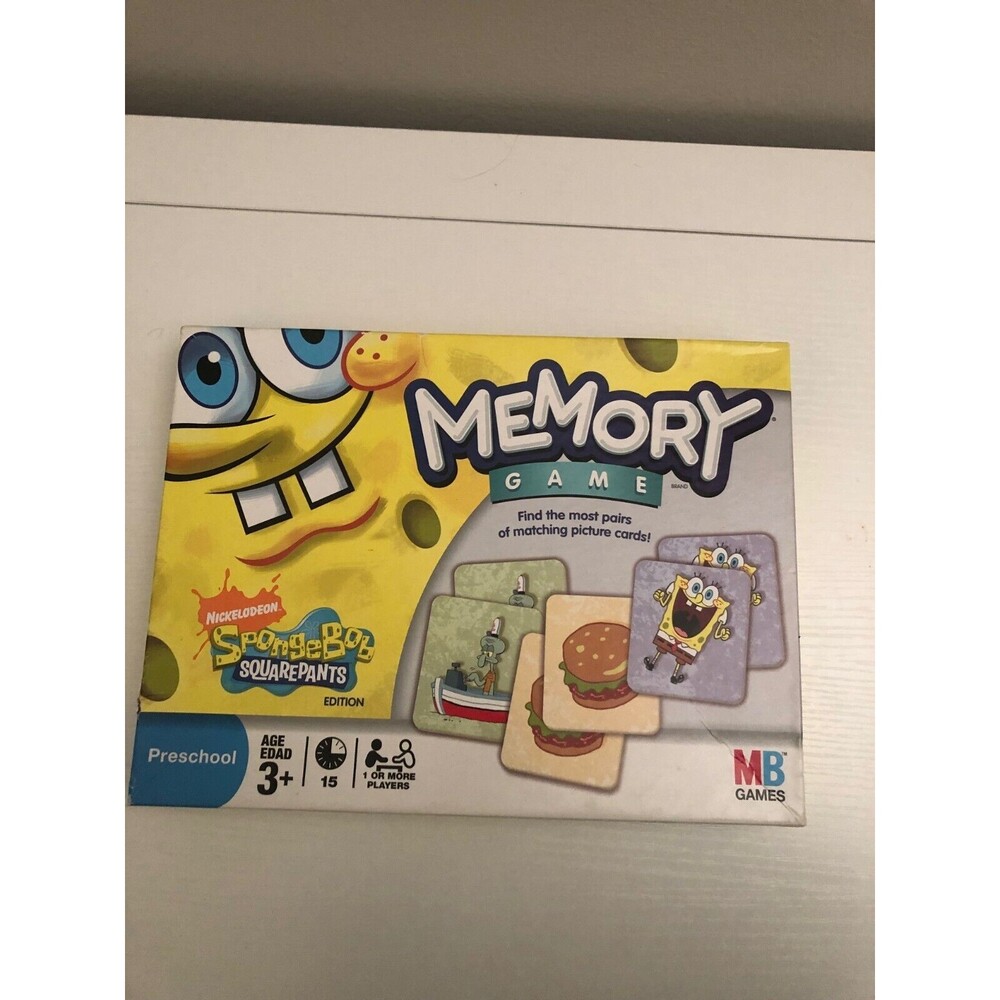 Nickelodeon SpongeBob Squarepants Memory Game 2008 Edition MB Games
